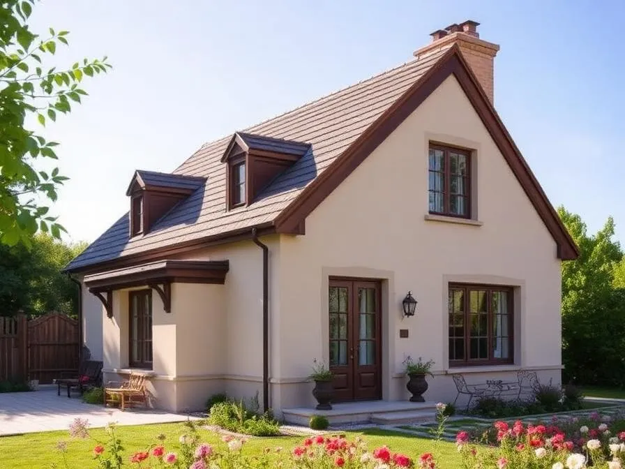 Коттедж с мансардой